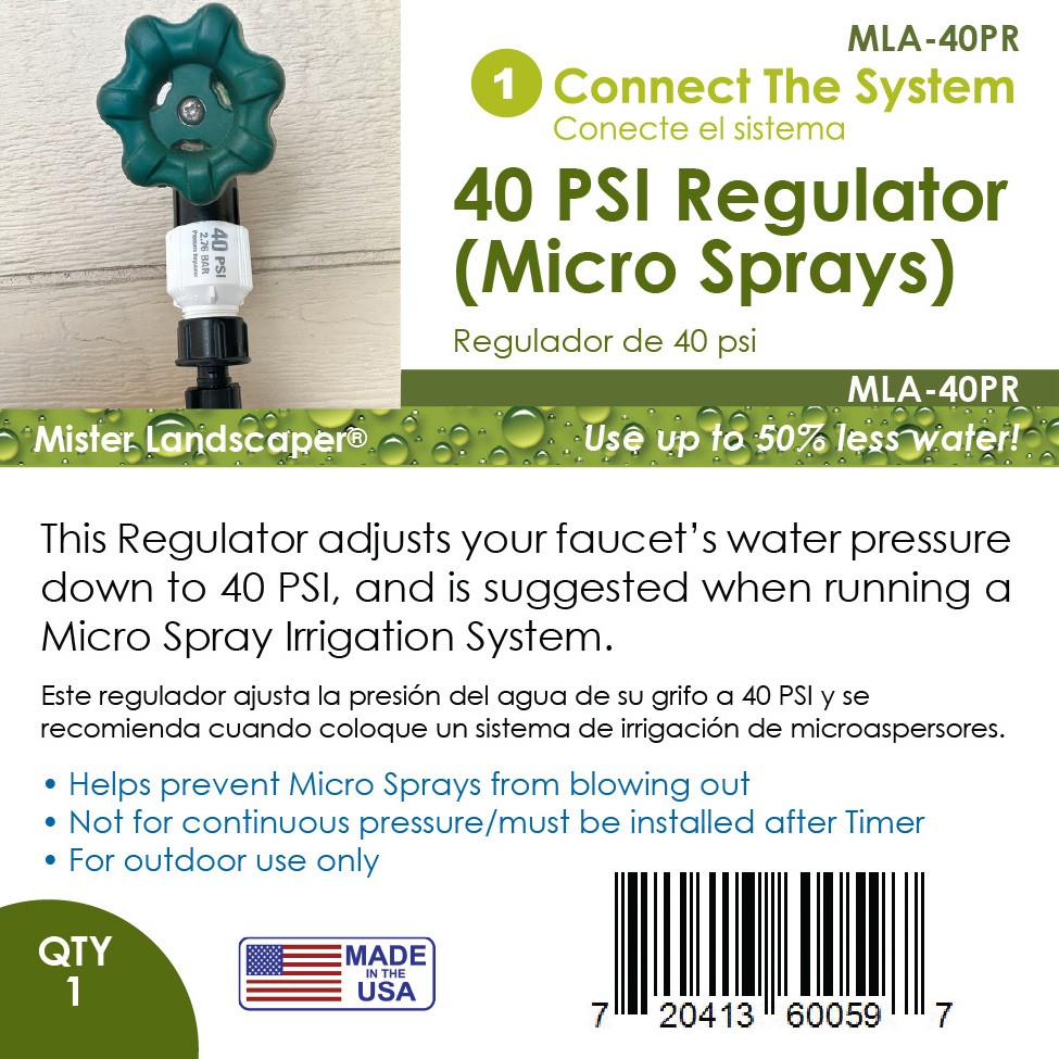 Picture of 40PSI Regulator - (Replaces the MLA-58 50 PSI Regulator)